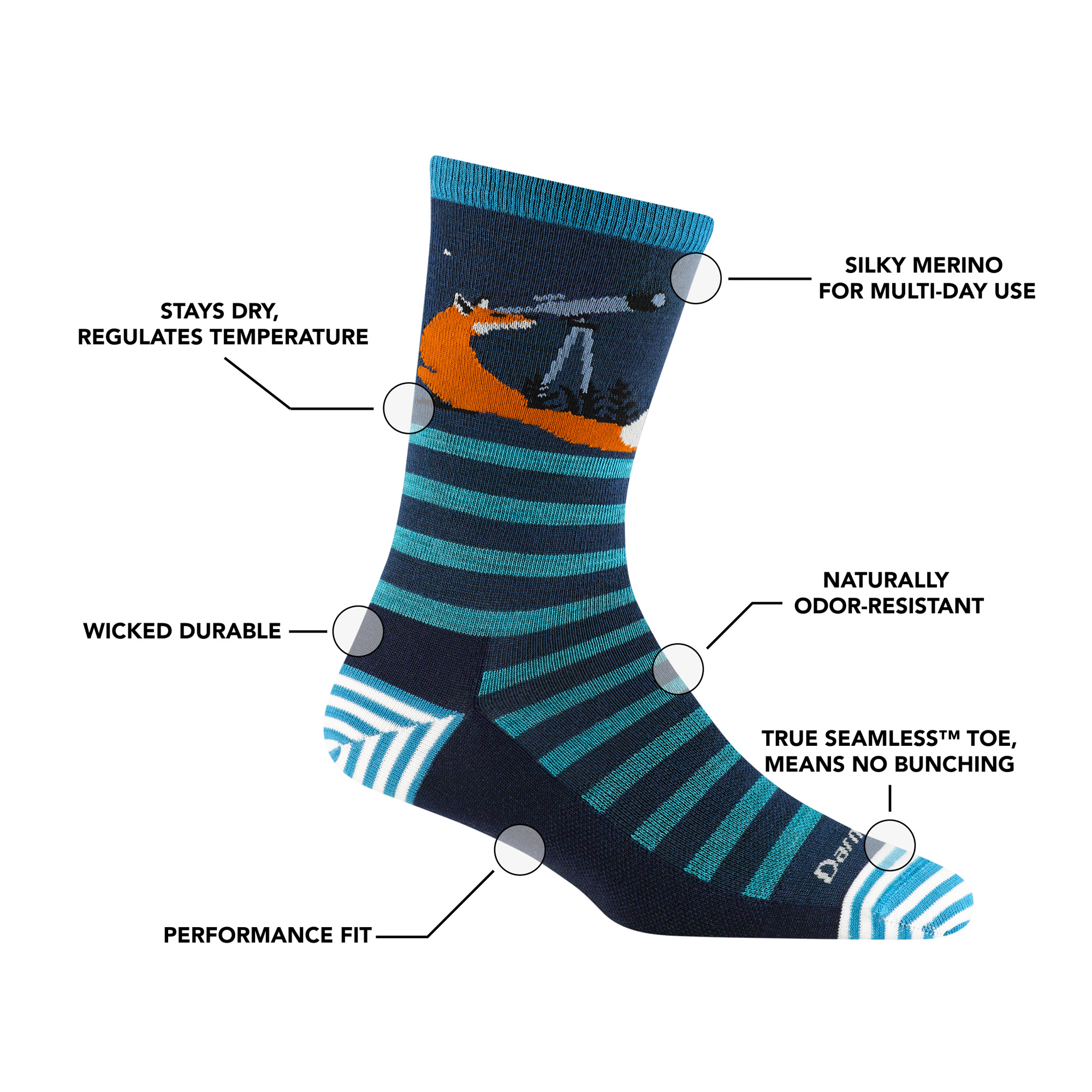 Women's Animal Haus Crew Lightweight Lifestyle Socks - Image 18