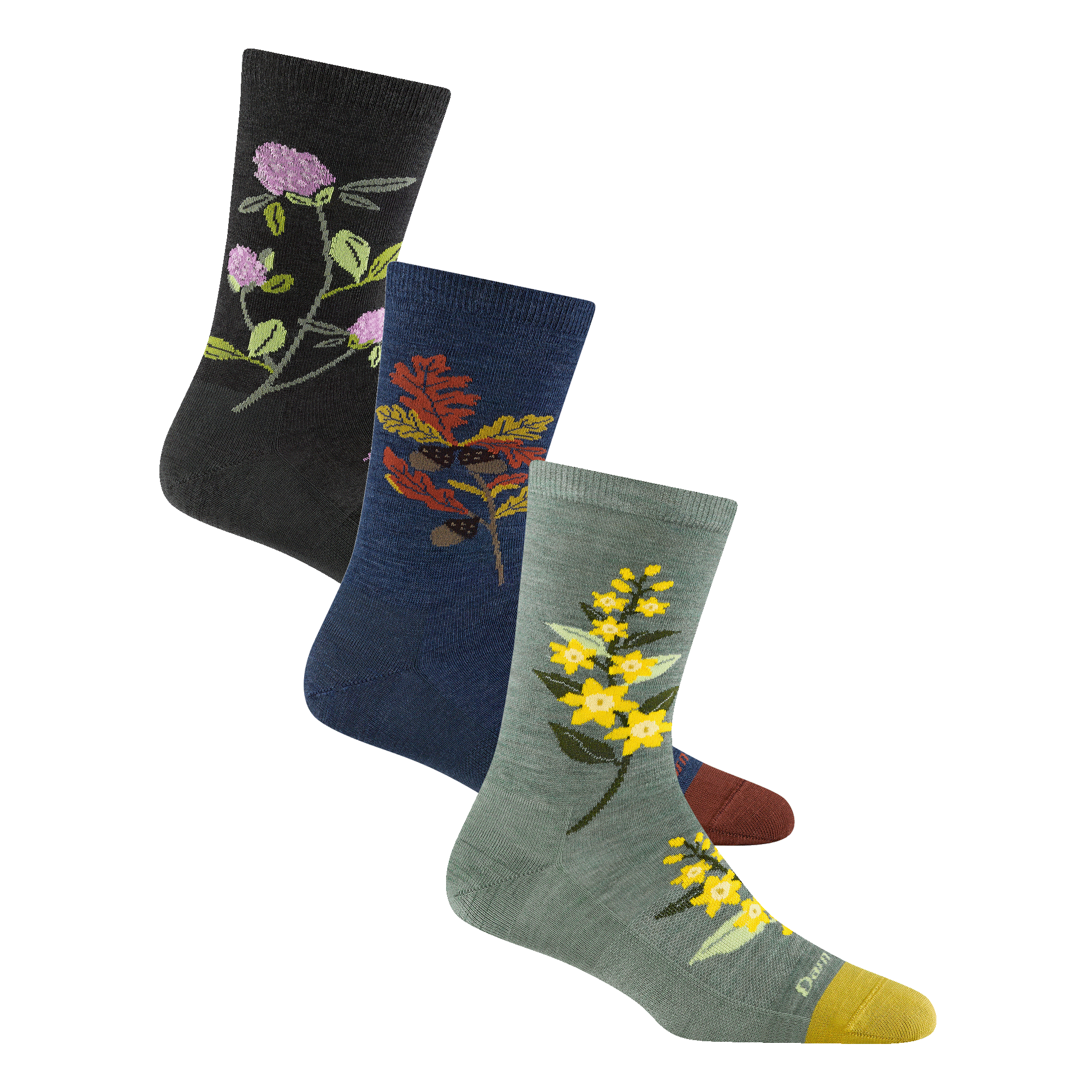 Women's Blossom Bouquet Lifestyle Crew 3-Pack